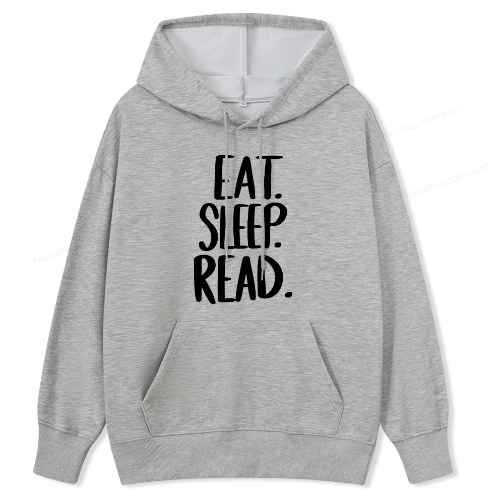Pagewings Eat Sleep Read Unisex Classic Hoodie