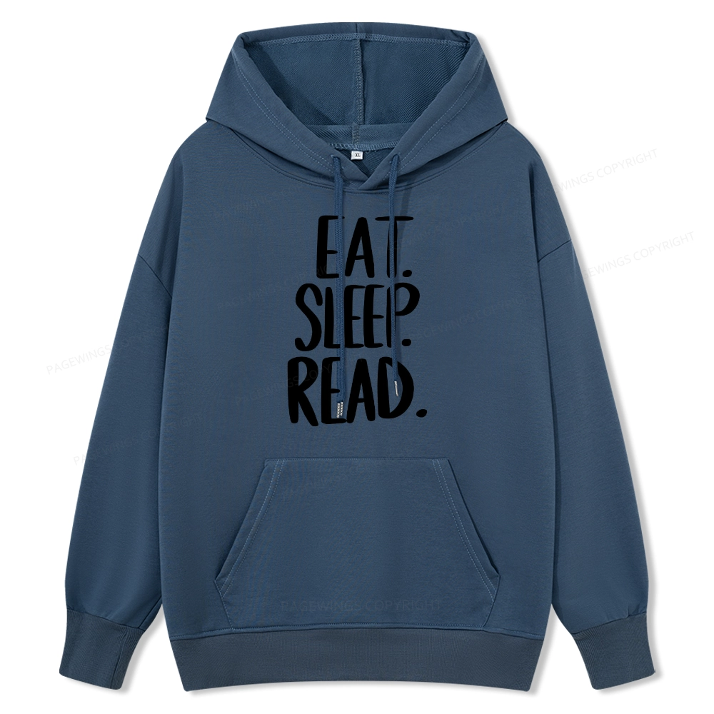 Pagewings Eat Sleep Read Unisex Classic Hoodie