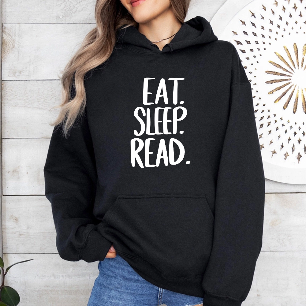 Pagewings Eat Sleep Read Unisex Classic Hoodie