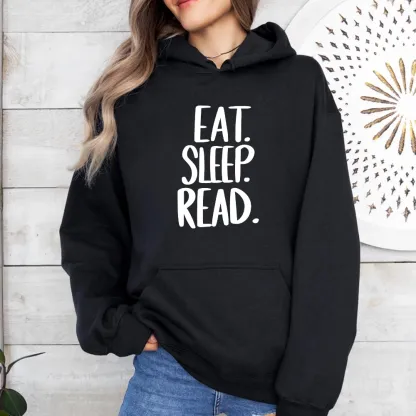 Pagewings Eat Sleep Read Unisex Classic Hoodie