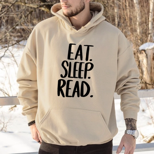 Pagewings Eat Sleep Read Unisex Classic Hoodie