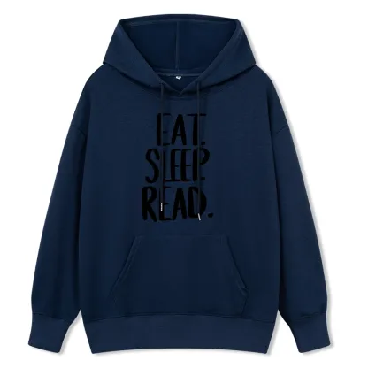 Pagewings Eat Sleep Read Unisex Classic Hoodie