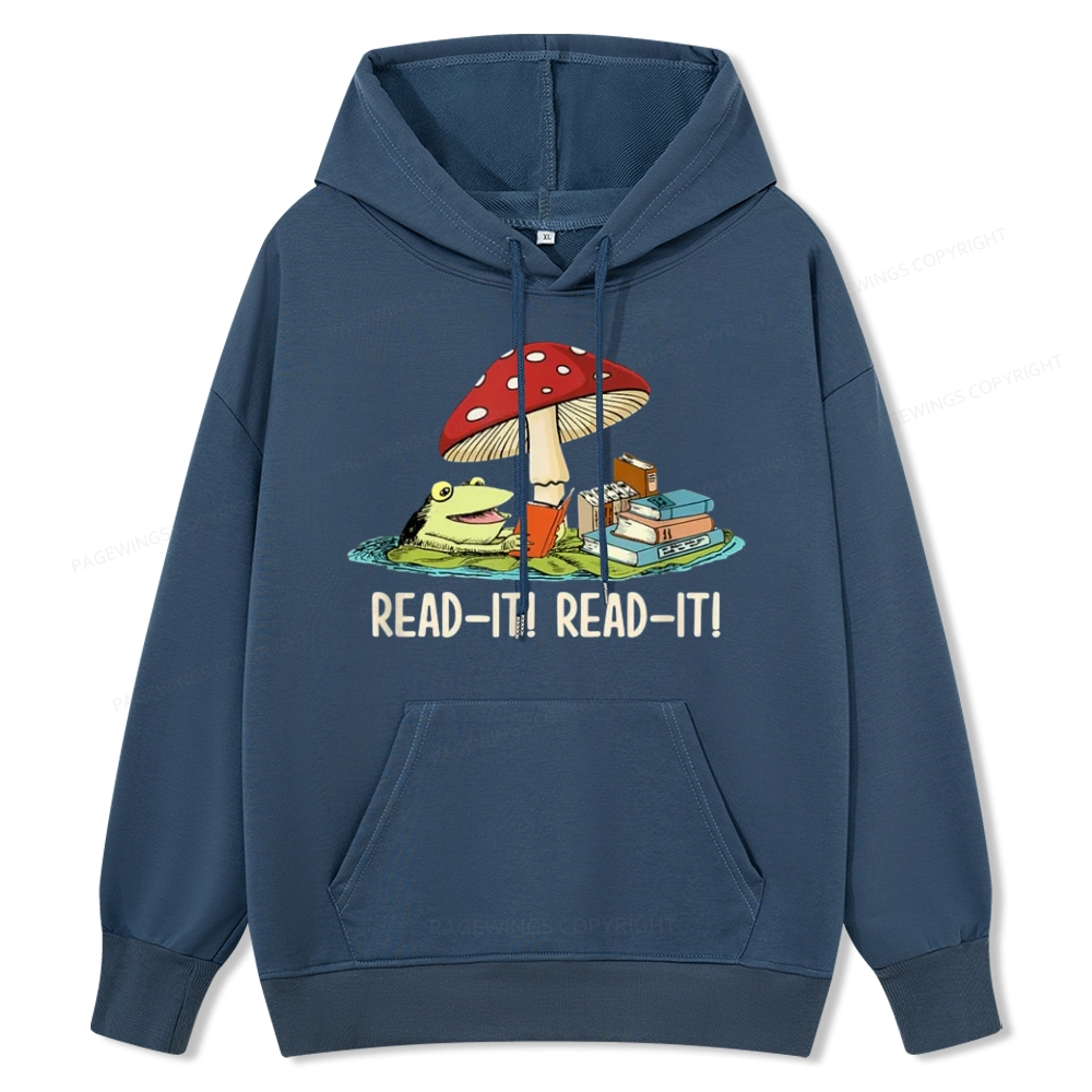 Pagewings Mushroom Read it Book Unisex Classic Hoodie