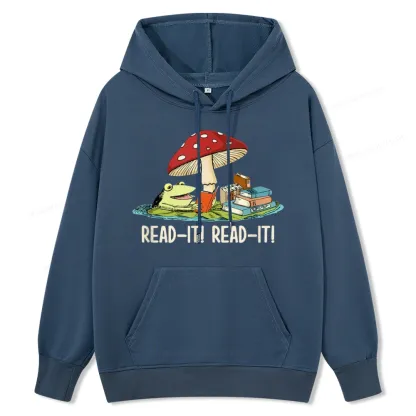 Pagewings Mushroom Read it Book Unisex Classic Hoodie