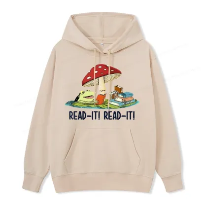 Pagewings Mushroom Read it Book Unisex Classic Hoodie