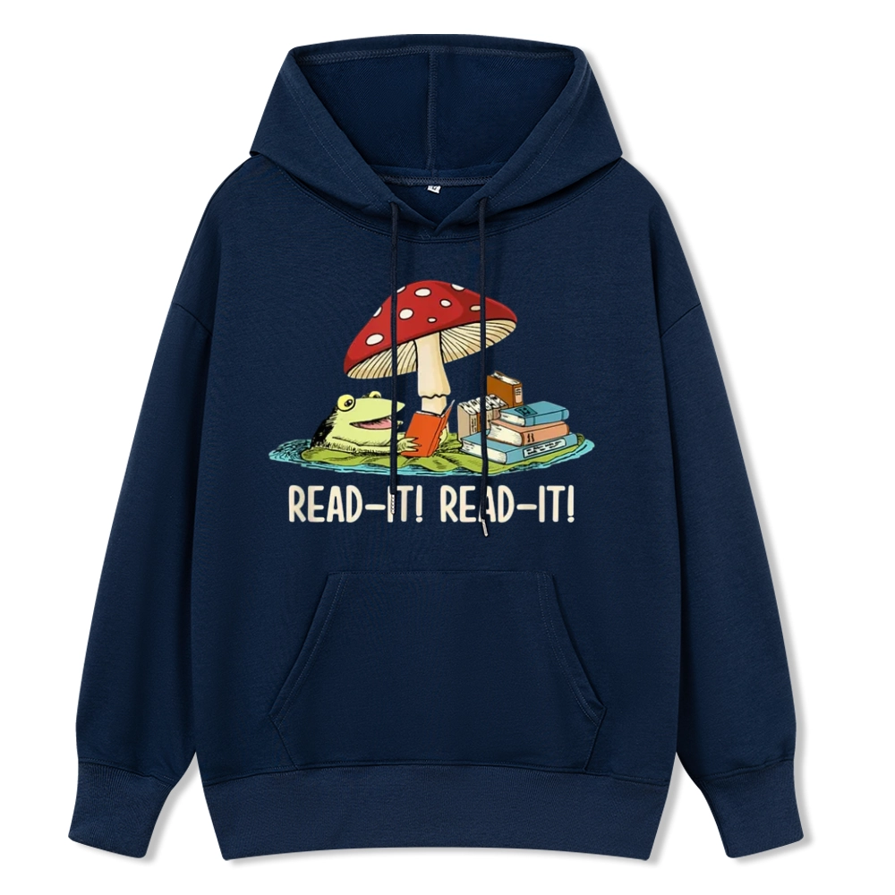 Pagewings Mushroom Read it Book Unisex Classic Hoodie