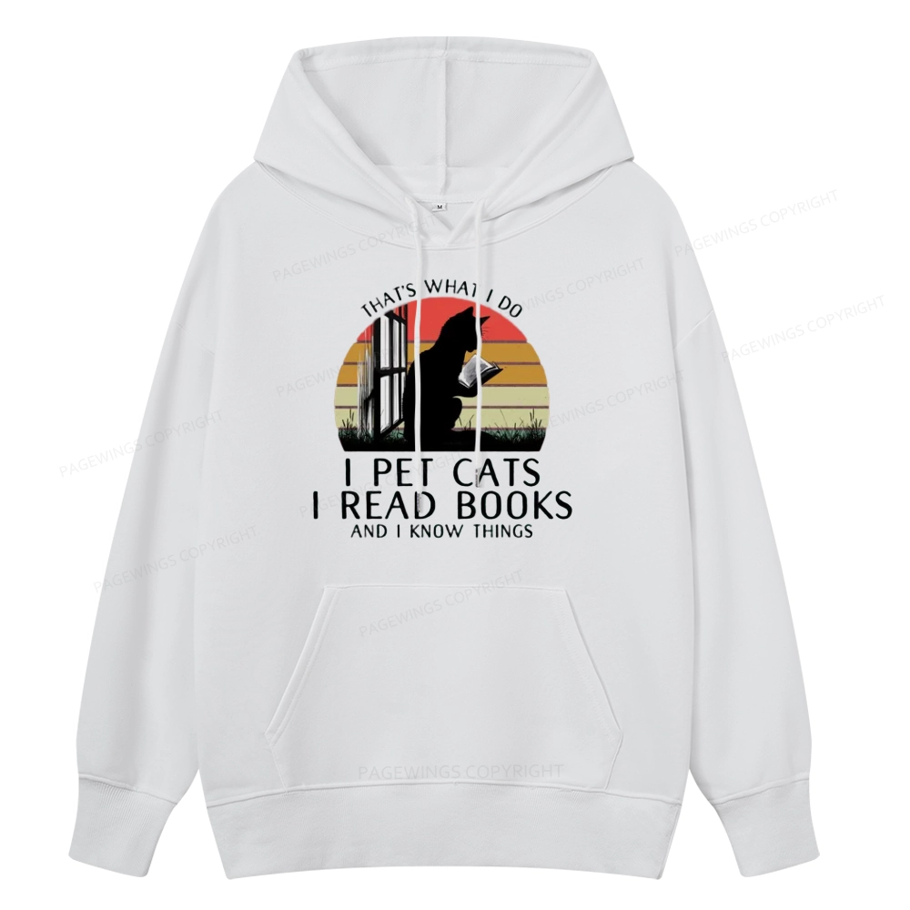 Pagewings Cat And Book Unisex Classic Hoodie