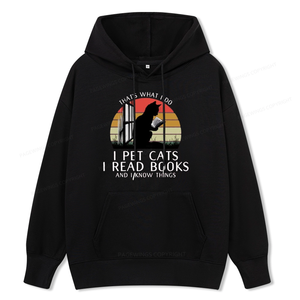 Pagewings Cat And Book Unisex Classic Hoodie