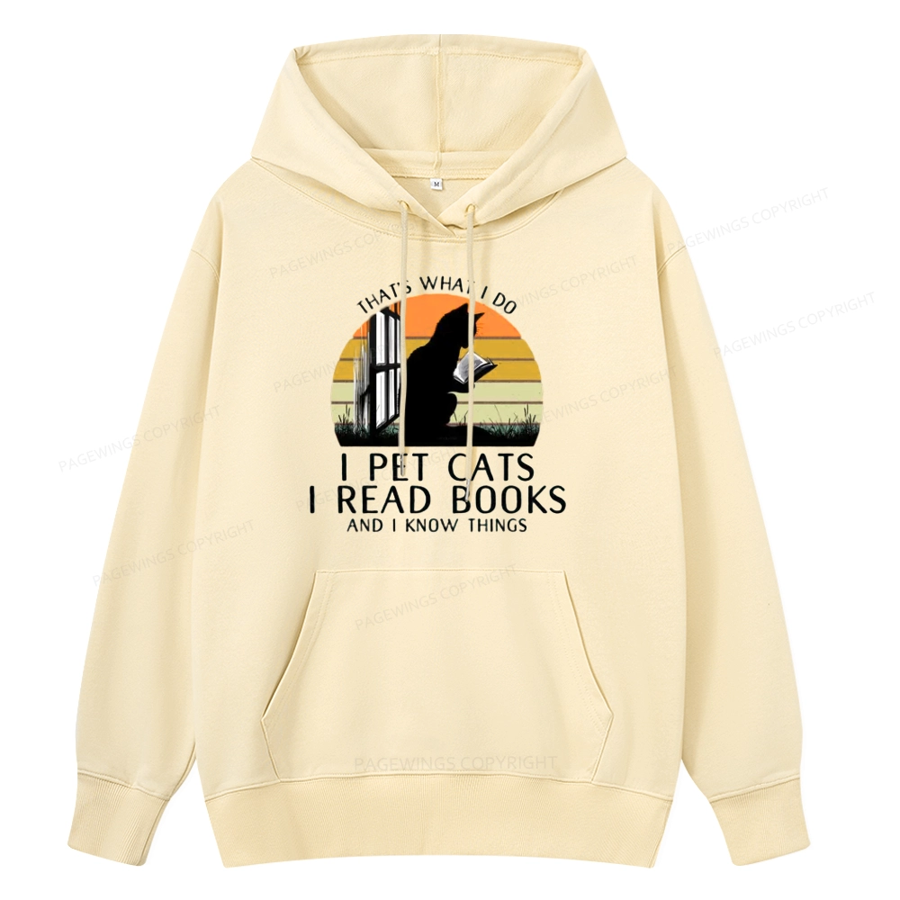 Pagewings Cat And Book Unisex Classic Hoodie
