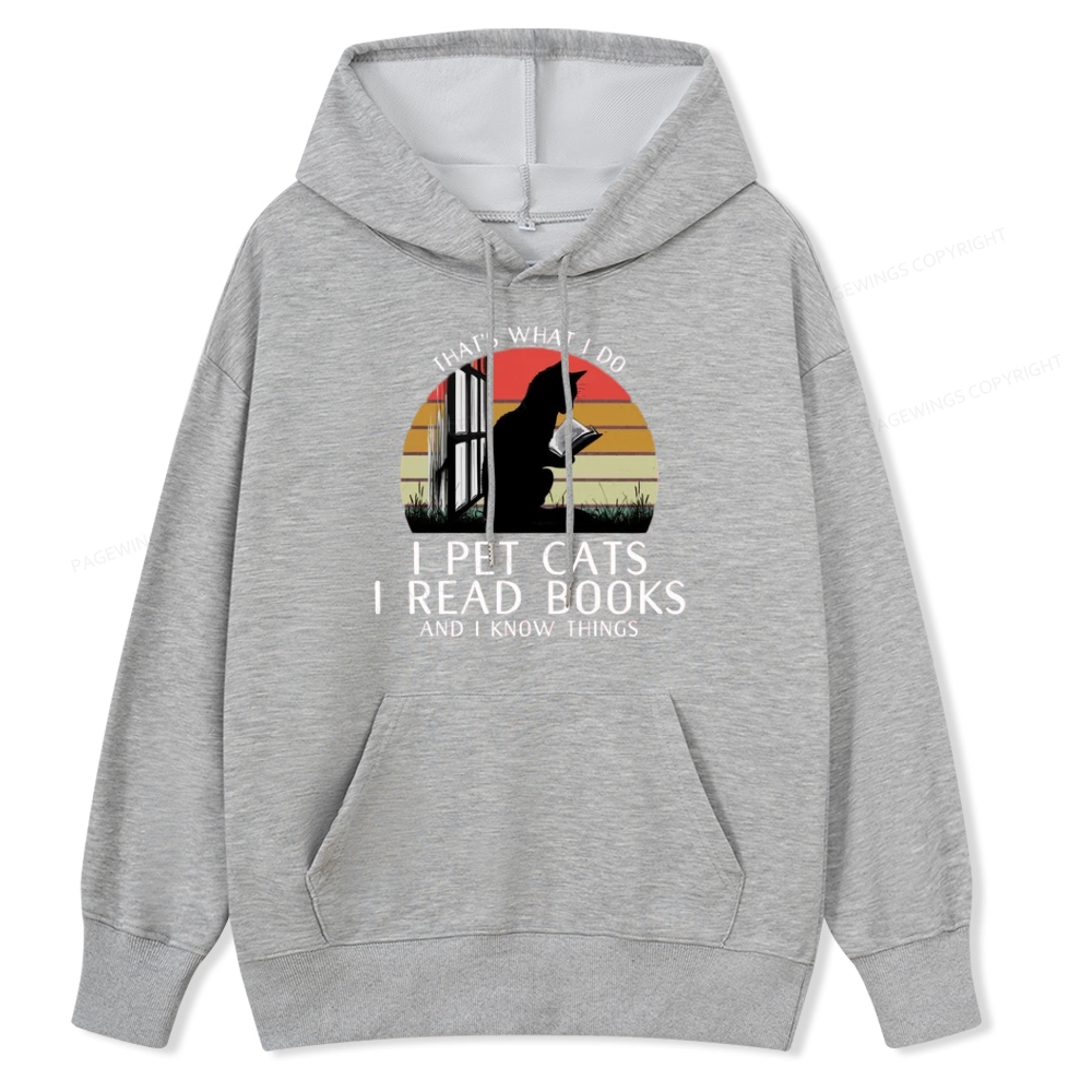 Pagewings Cat And Book Unisex Classic Hoodie