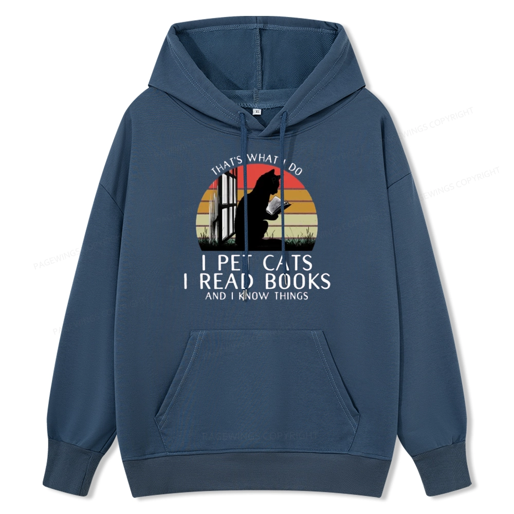 Pagewings Cat And Book Unisex Classic Hoodie