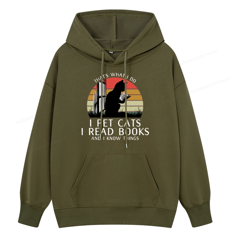 Pagewings Cat And Book Unisex Classic Hoodie