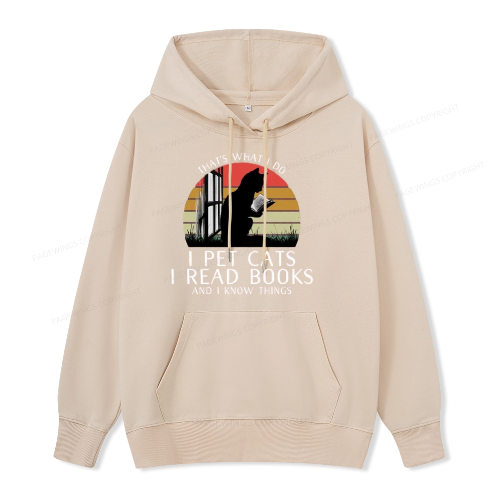 Pagewings Cat And Book Unisex Classic Hoodie