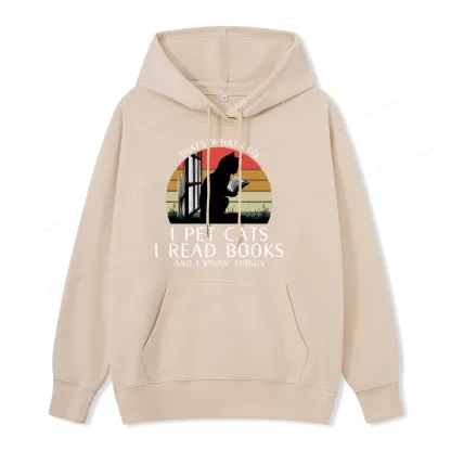 Pagewings Cat And Book Unisex Classic Hoodie