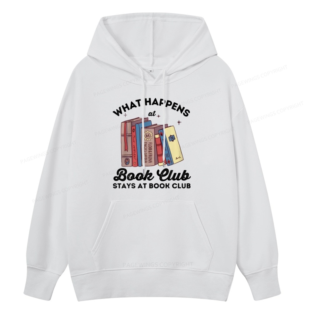 Pagewings Stays At Book Club Book Unisex Classic Hoodie