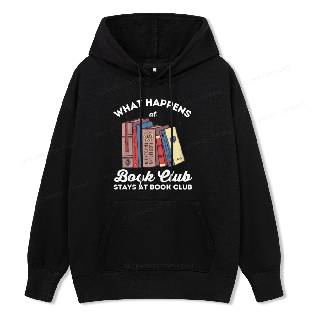 Pagewings Stays At Book Club Book Unisex Classic Hoodie