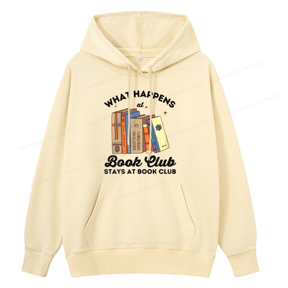 Pagewings Stays At Book Club Book Unisex Classic Hoodie