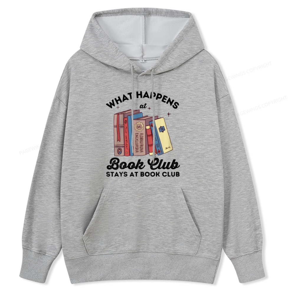 Pagewings Stays At Book Club Book Unisex Classic Hoodie