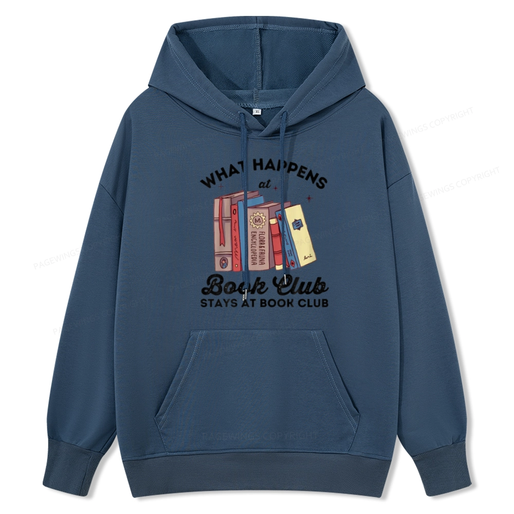 Pagewings Stays At Book Club Book Unisex Classic Hoodie