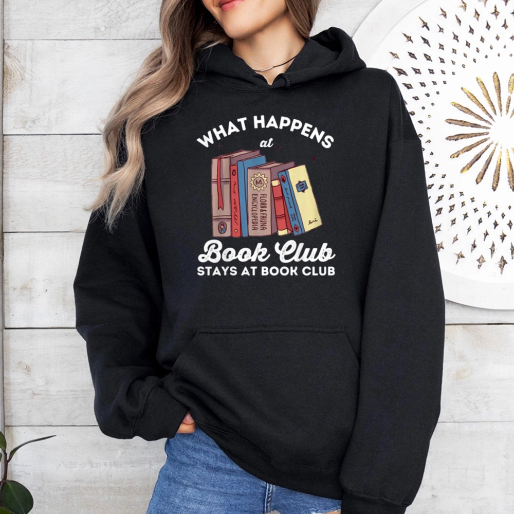Pagewings Stays At Book Club Book Unisex Classic Hoodie