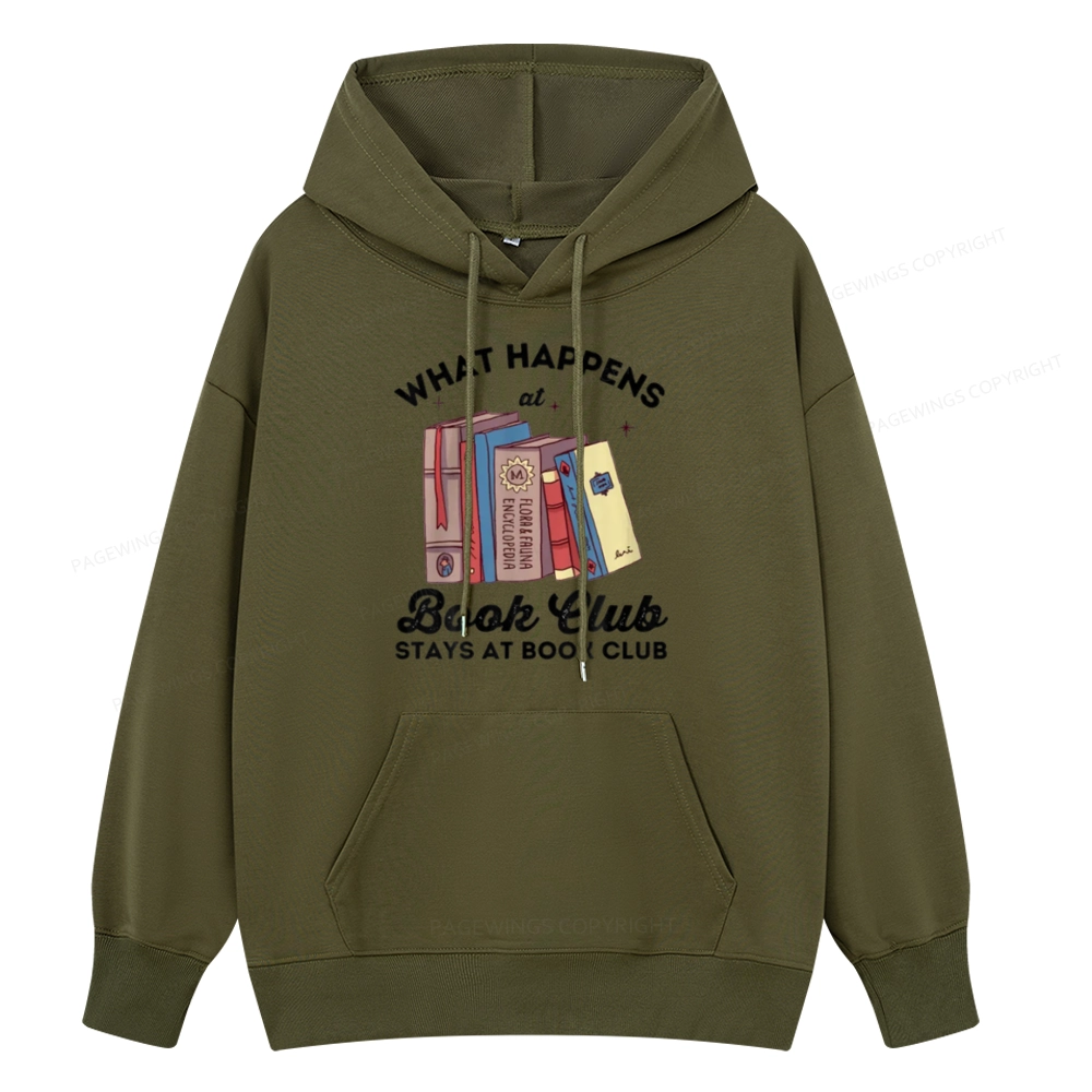 Pagewings Stays At Book Club Book Unisex Classic Hoodie