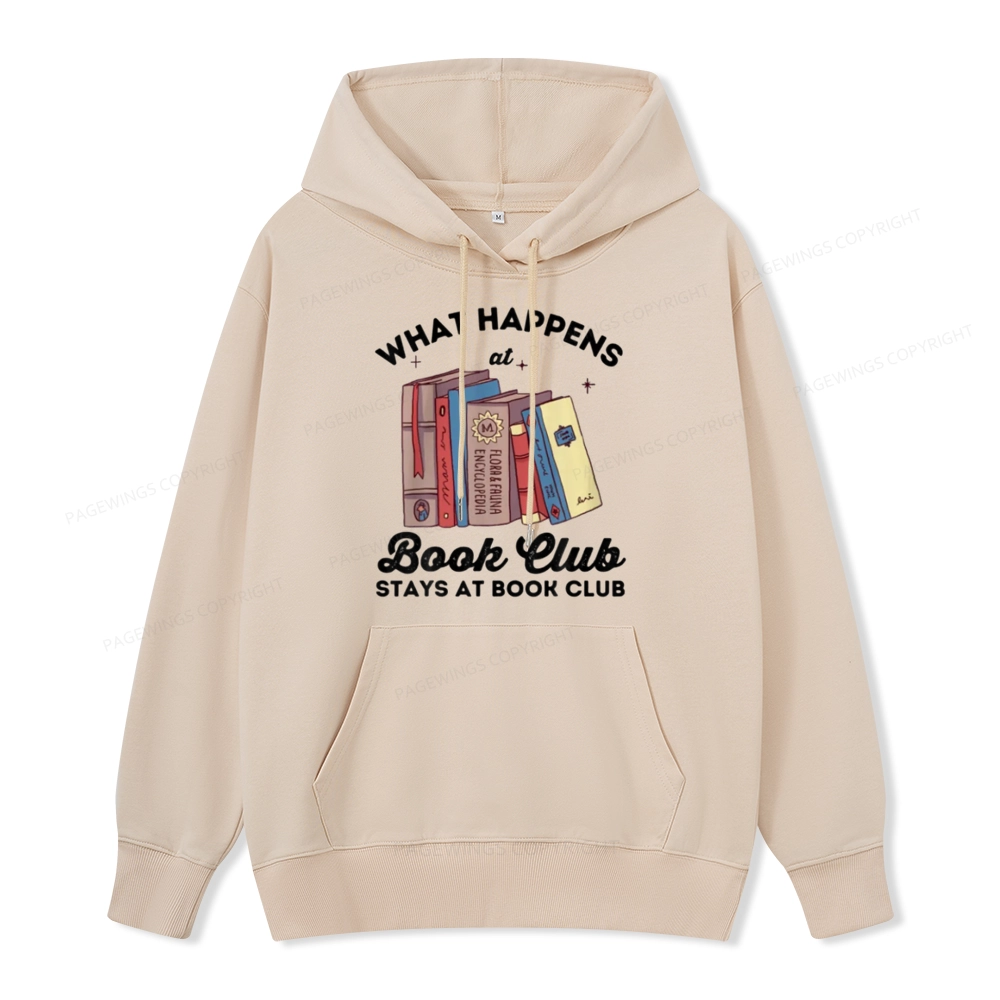 Pagewings Stays At Book Club Book Unisex Classic Hoodie