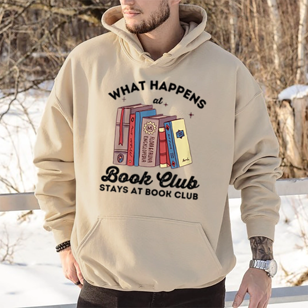 Pagewings Stays At Book Club Book Unisex Classic Hoodie