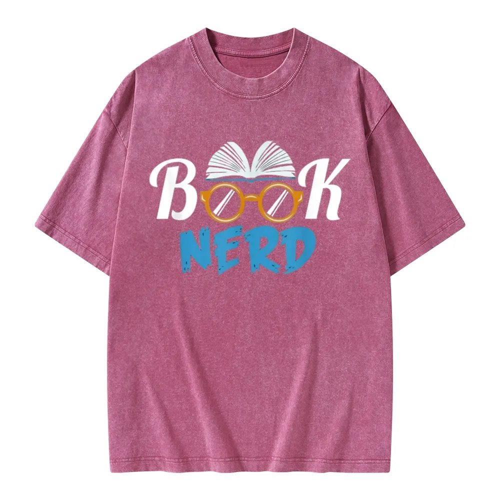 Pagewings Book Nerd Unisex Washed T-shirt