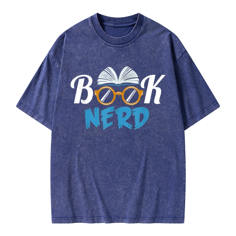 Pagewings Book Nerd Unisex Washed T-shirt
