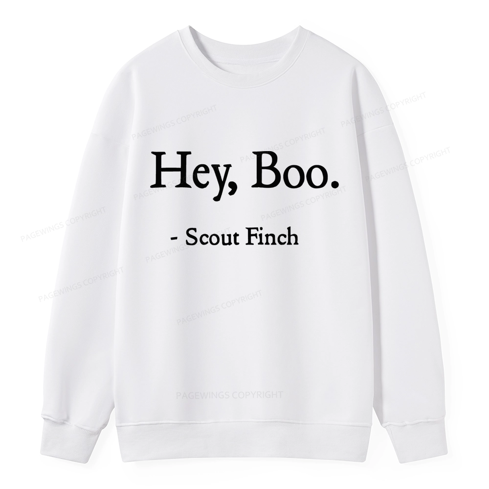 Pagewings HEY BOO Unisex Classic Sweatshirt