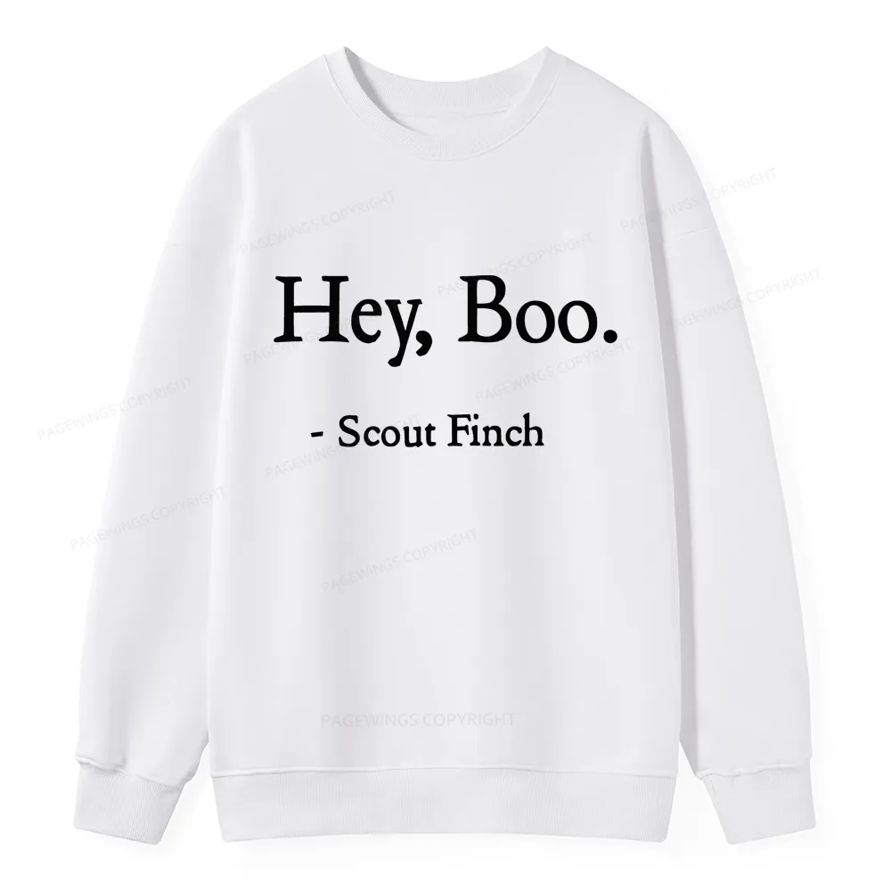 Pagewings HEY BOO Unisex Classic Sweatshirt