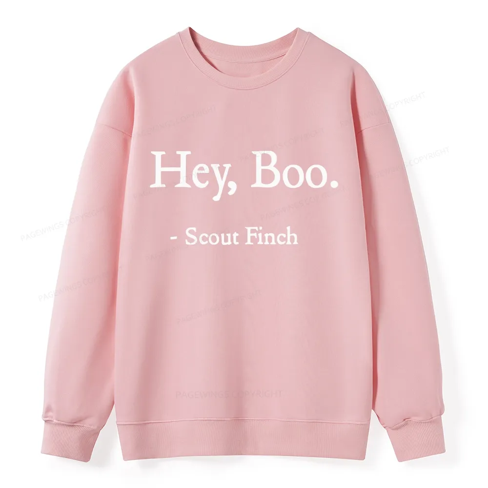 Pagewings HEY BOO Unisex Classic Sweatshirt