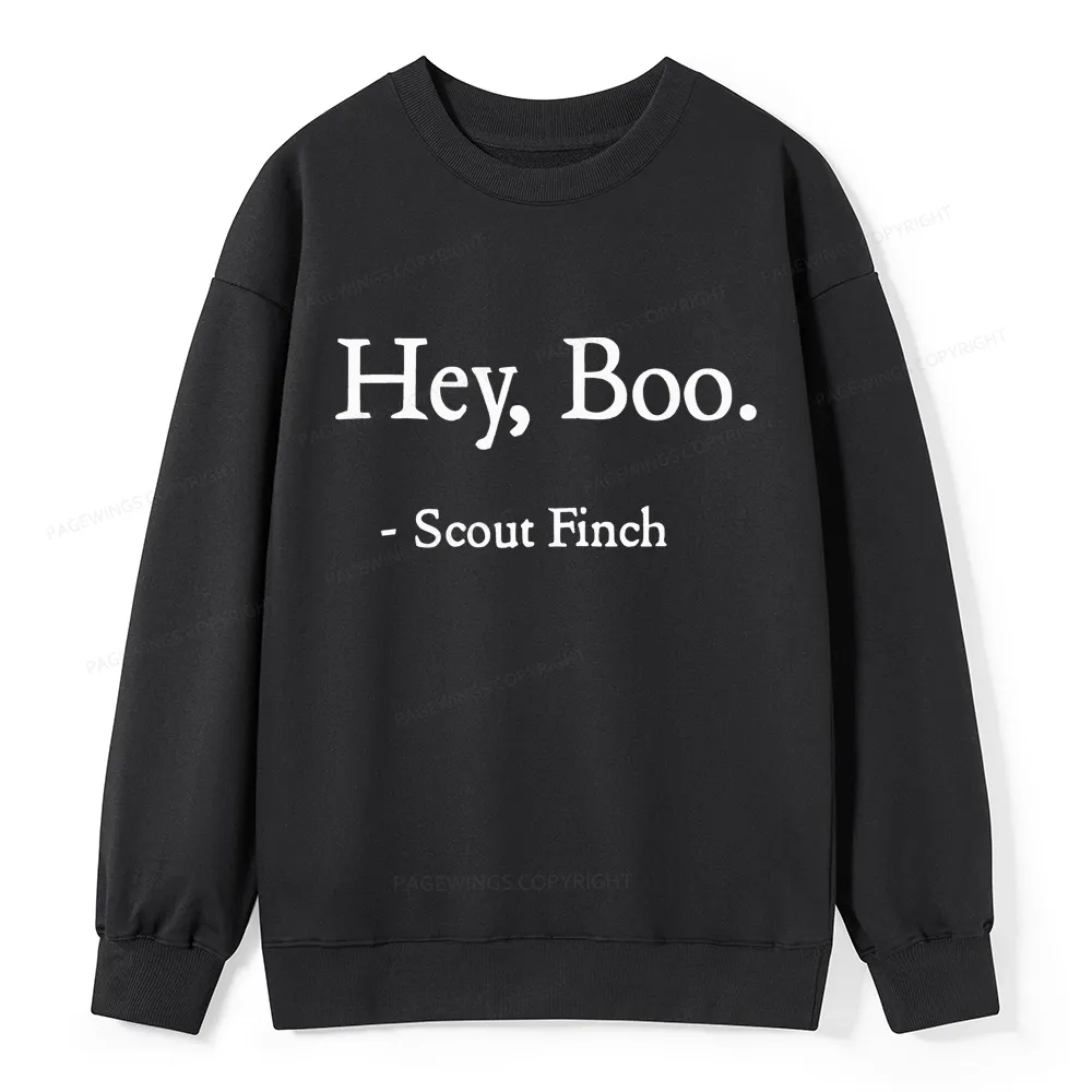 Pagewings HEY BOO Unisex Classic Sweatshirt
