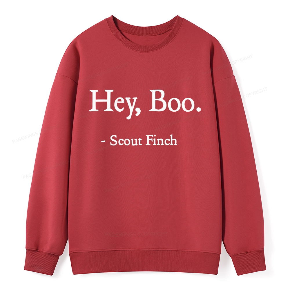 Pagewings HEY BOO Unisex Classic Sweatshirt