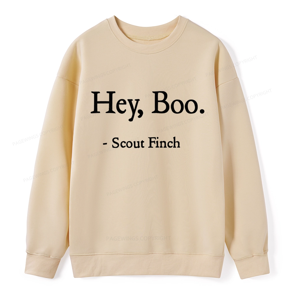 Pagewings HEY BOO Unisex Classic Sweatshirt