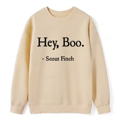 Pagewings HEY BOO Unisex Classic Sweatshirt