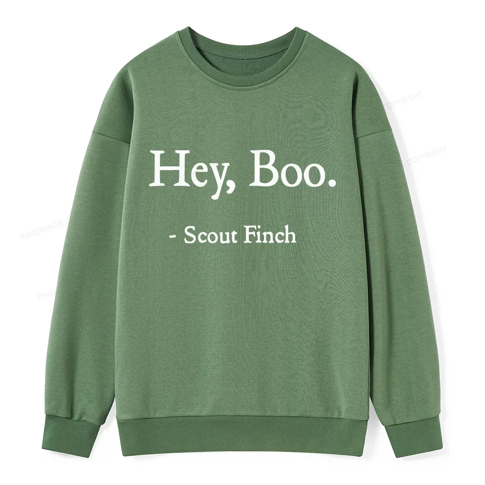 Pagewings HEY BOO Unisex Classic Sweatshirt