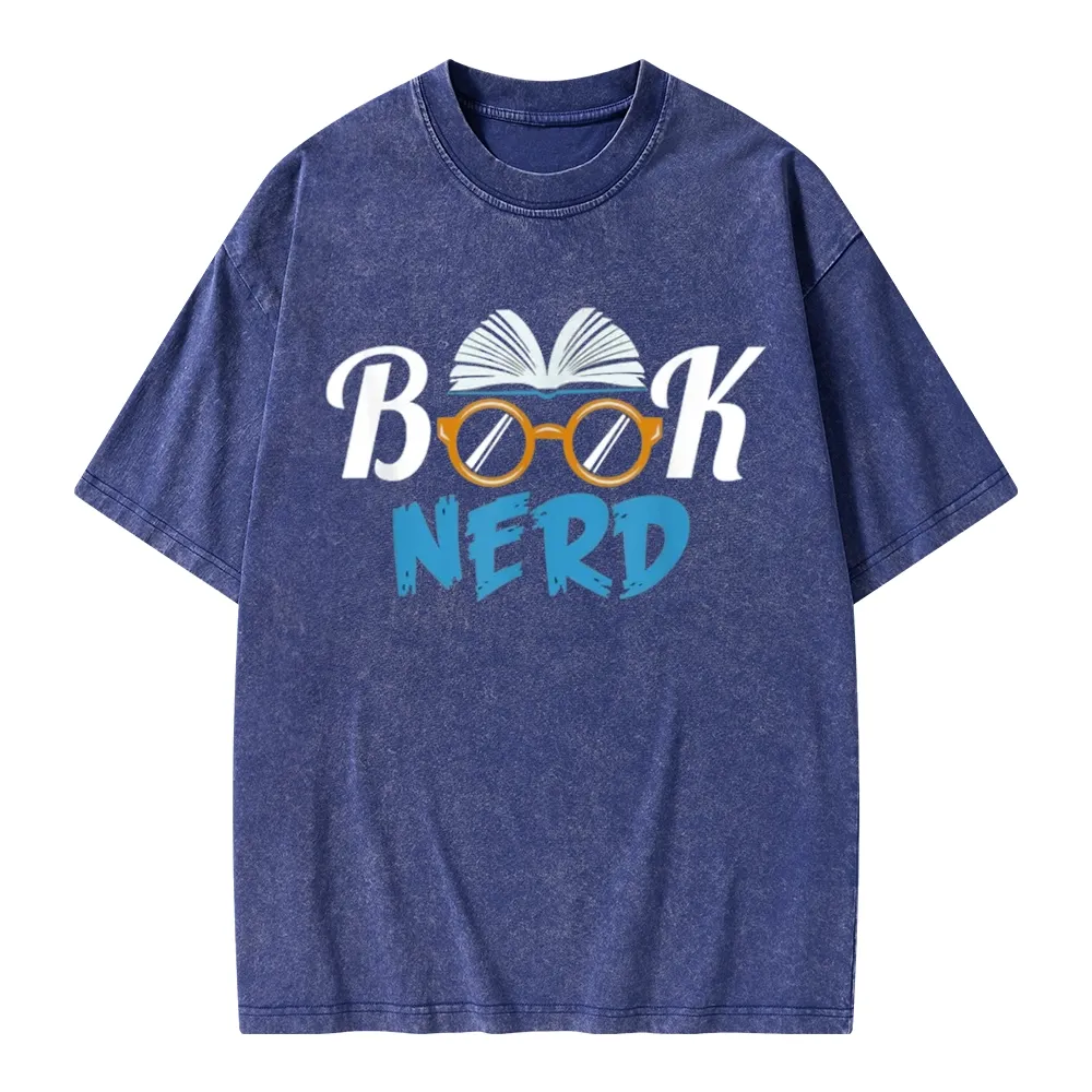 Pagewings Book Nerd Unisex Washed T-shirt