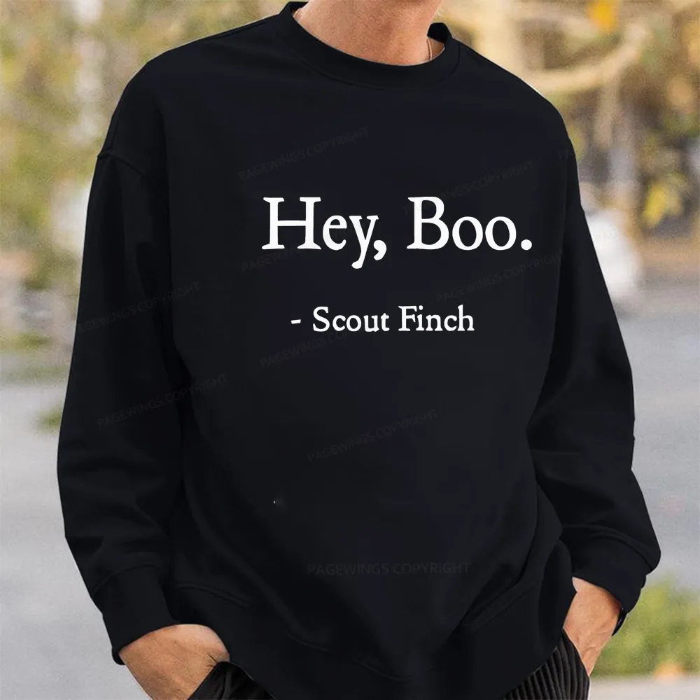 Pagewings HEY BOO Unisex Classic Sweatshirt