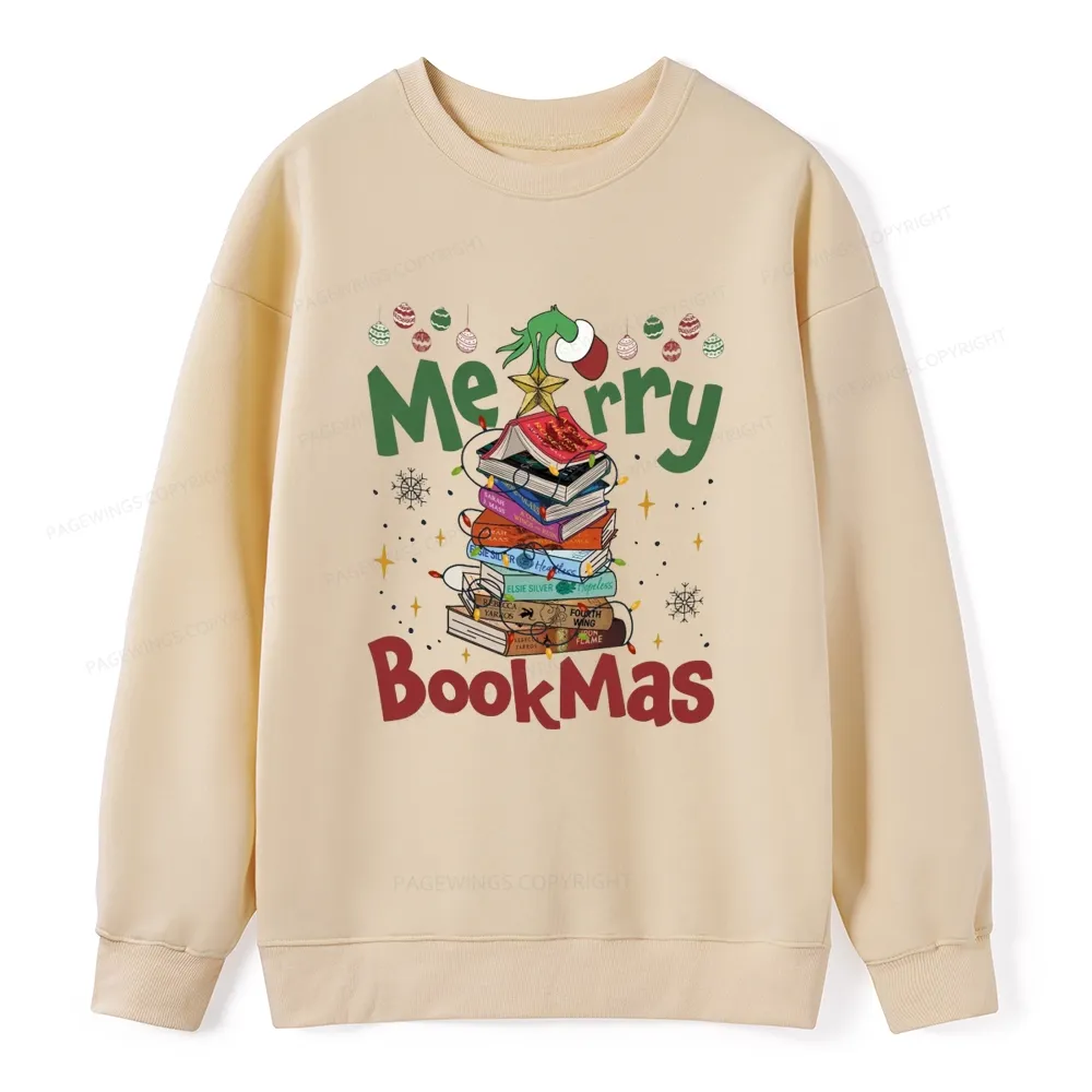 Pagewings Fourth Wing Merry Bookmas Unisex Classic Sweatshirt