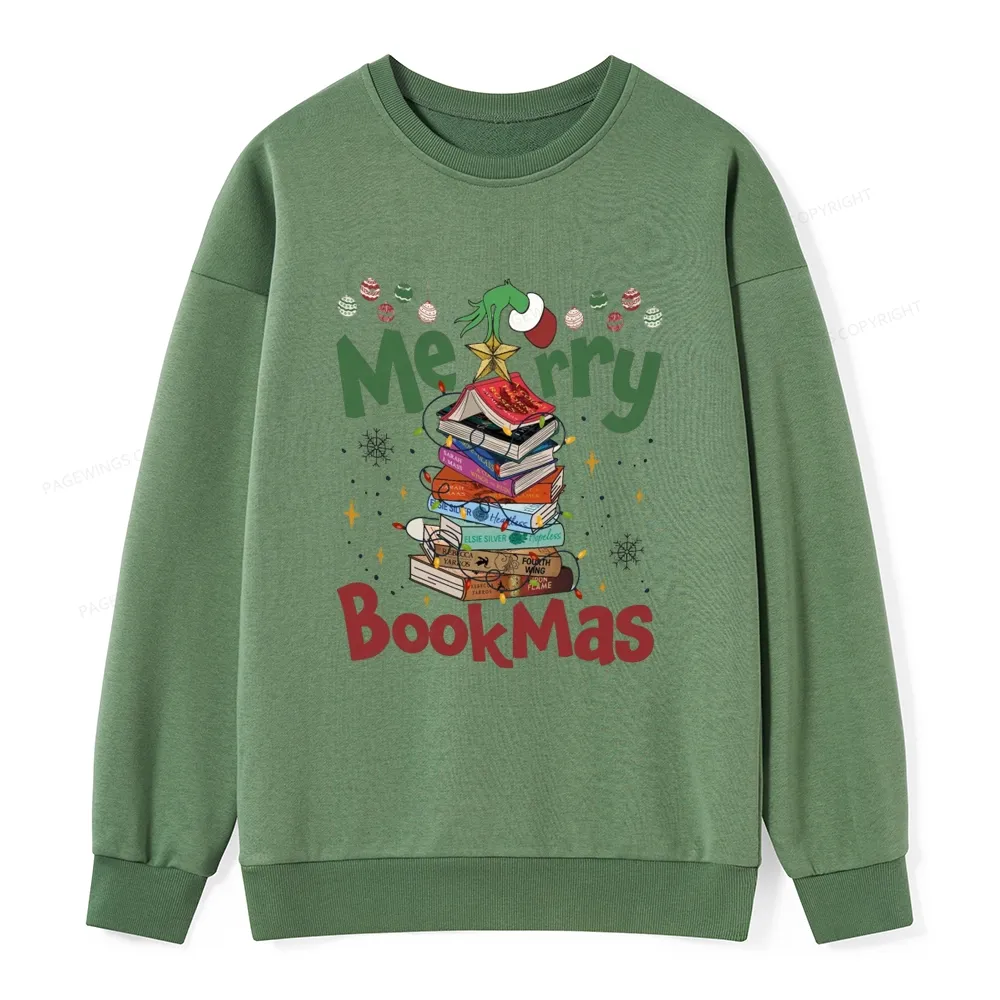 Pagewings Fourth Wing Merry Bookmas Unisex Classic Sweatshirt