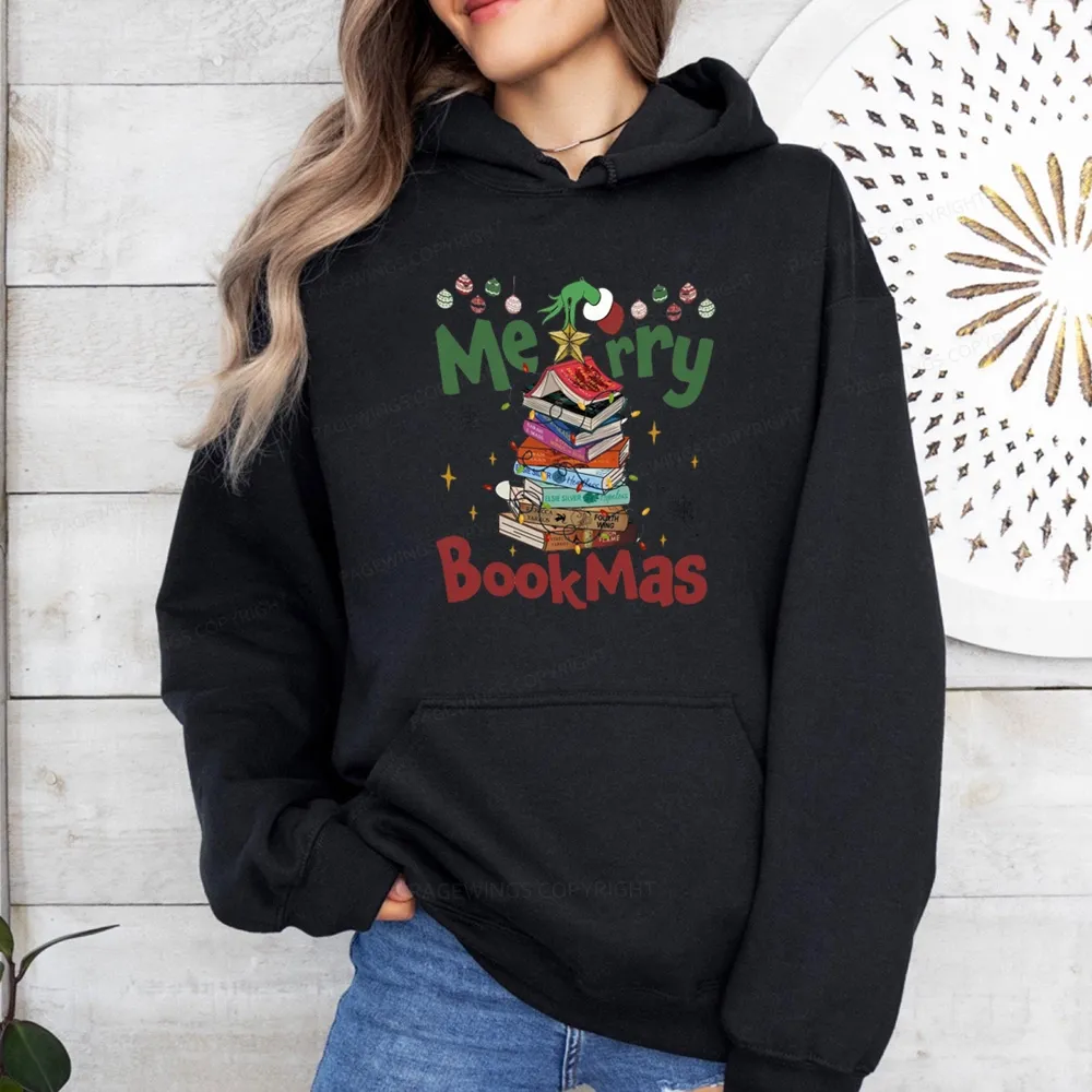 Pagewings Fourth Wing Merry Bookmas Unisex Classic Hoodie