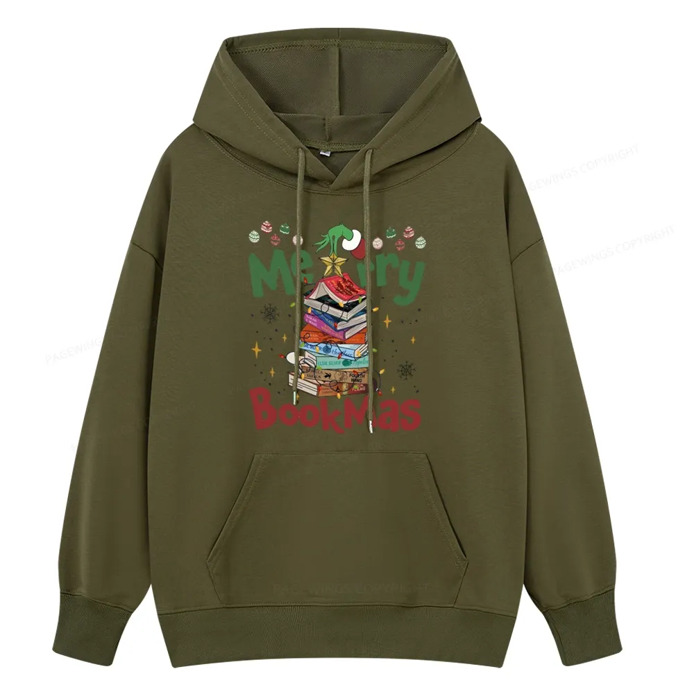 Pagewings Fourth Wing Merry Bookmas Unisex Classic Hoodie