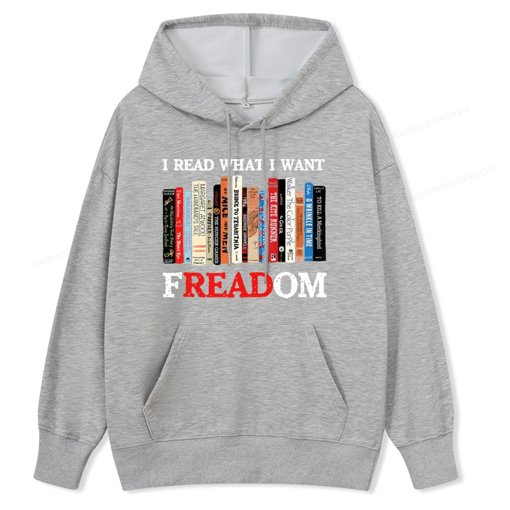 Pagewings I Read What I Want Banned Books Unisex Classic Hoodie