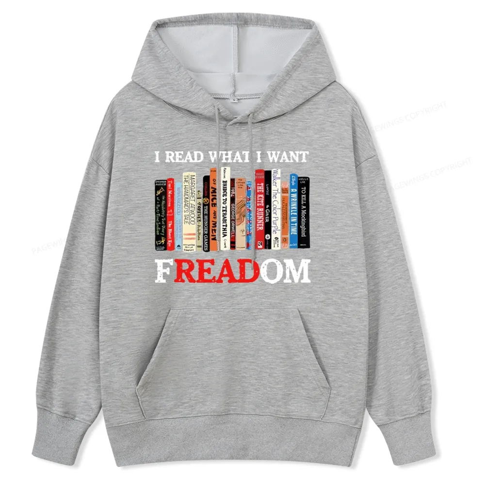 Pagewings I Read What I Want Banned Books Unisex Classic Hoodie