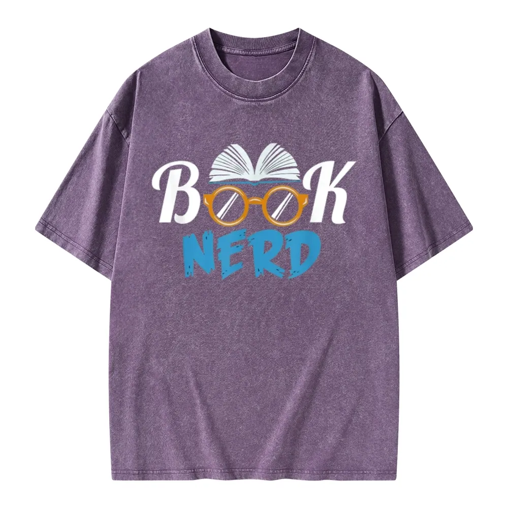 Pagewings Book Nerd Unisex Washed T-shirt