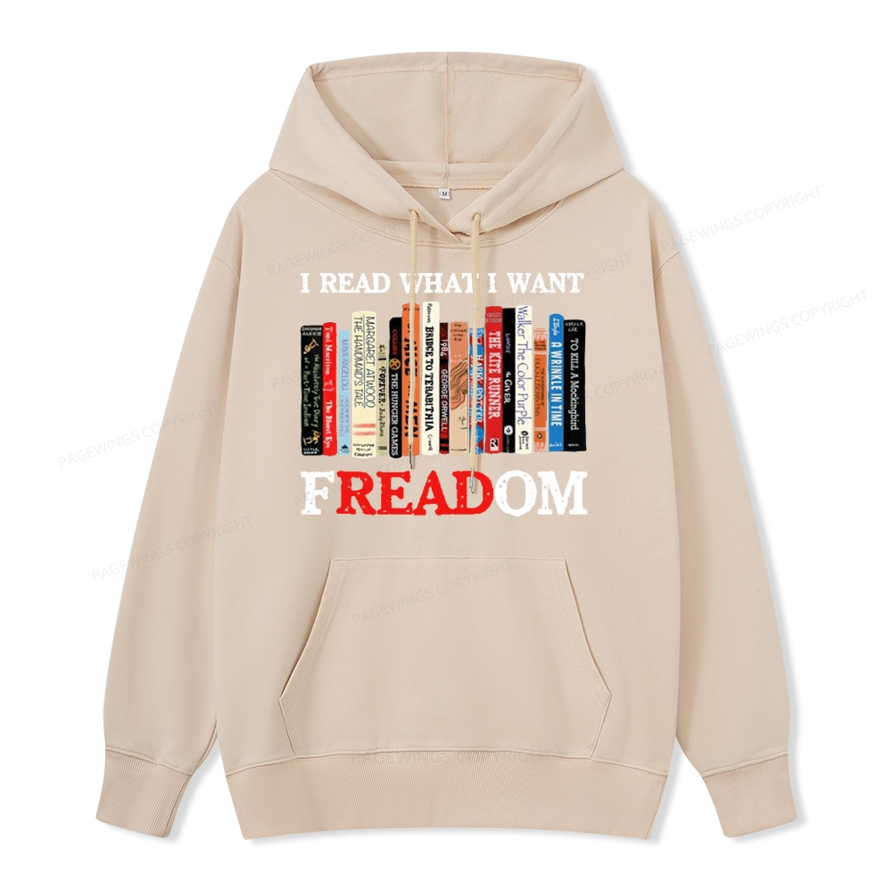 Pagewings I Read What I Want Banned Books Unisex Classic Hoodie