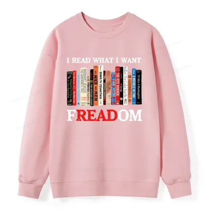 Pagewings I Read What I Want Banned Books Unisex Classic Sweatshirt