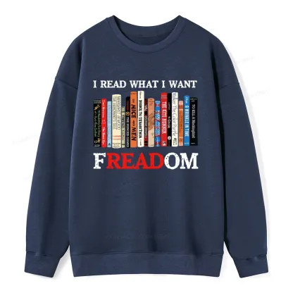 Pagewings I Read What I Want Banned Books Unisex Classic Sweatshirt
