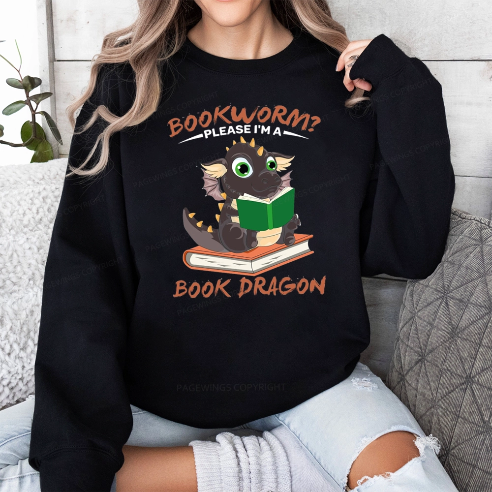 Pagewings Book Dragon Unisex Classic Sweatshirt